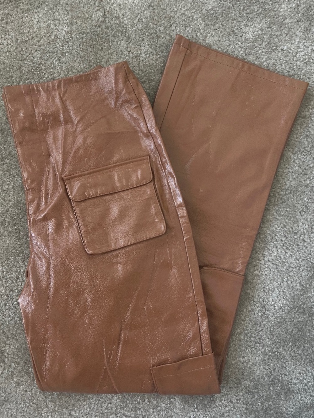 AFRM Faux Leather Cargo Pants
